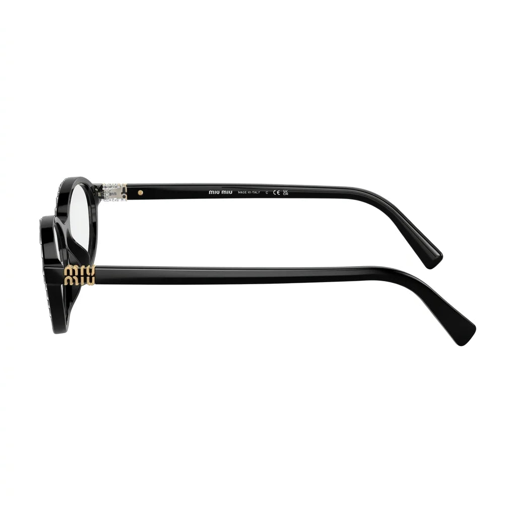 Miu Miu Women MU 09XV Black Cat-Eye Optical Glasses