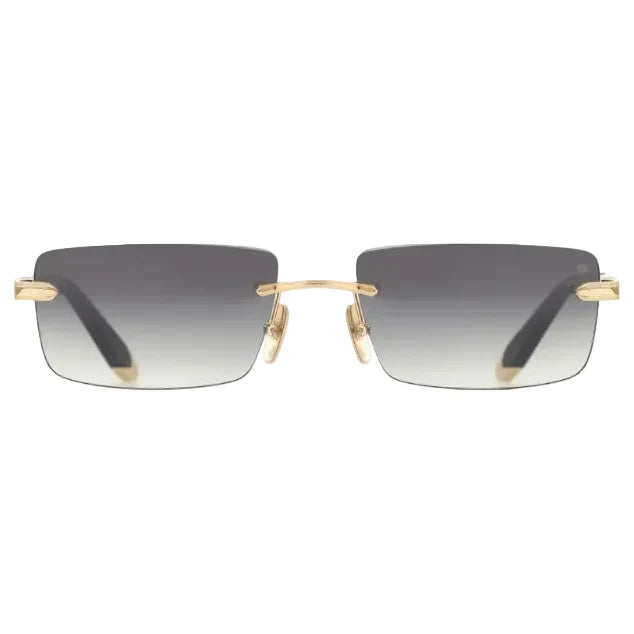Maybach The Symphony Unisex Gold / Havana Rimless Rectangle Sunglasses