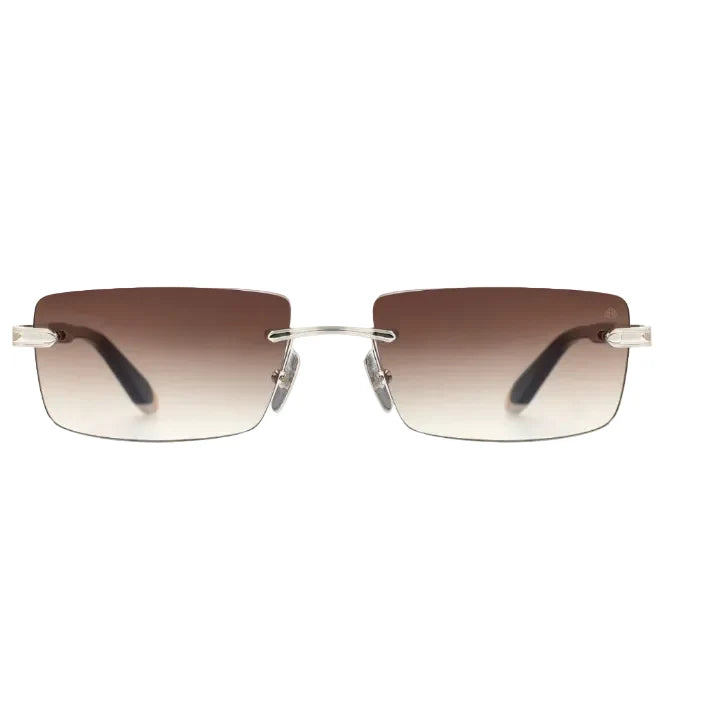 Maybach The Symphony Unisex Silver / Black Rimless Rectangle Sunglasses