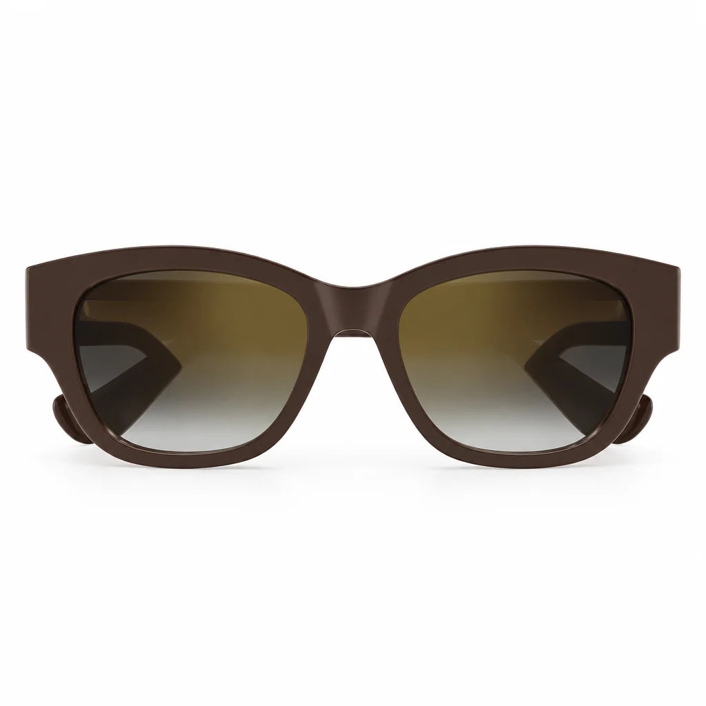 Cartier Panthère de C Motif Square Women Brown Sunglasses