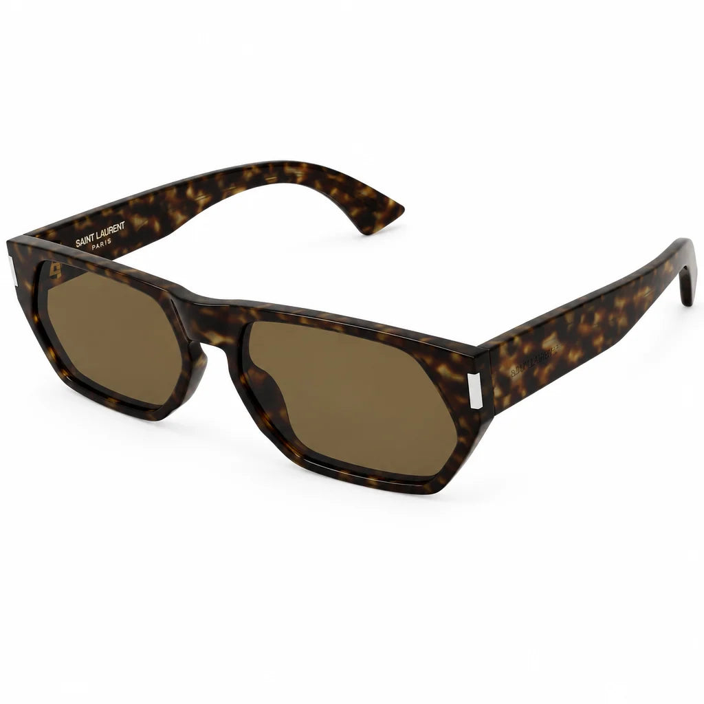 Saint Laurent SL 898 Men Havana Nicotine Sunglasses