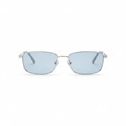Gucci Unisex Rectangular Frame Silver Sunglasses