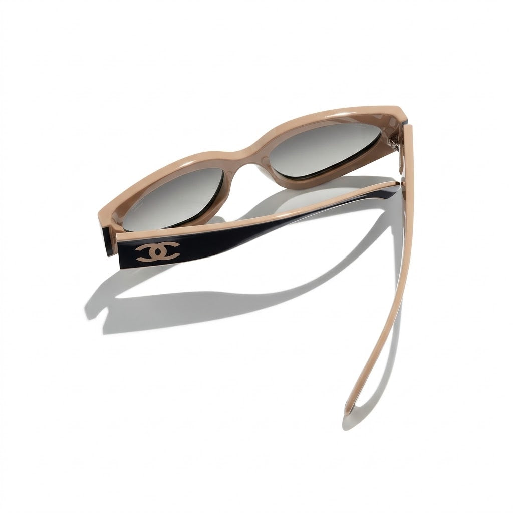 Chanel Women Cat Eye Grey Sunglasses