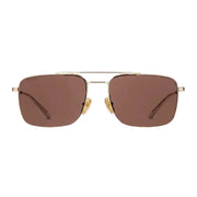 Gucci Men Specialized-fit Navigator Gold Sunglasses