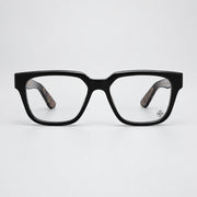 Chrome Hearts Vagillionaire II Square-Frame Black & Gold Glasses