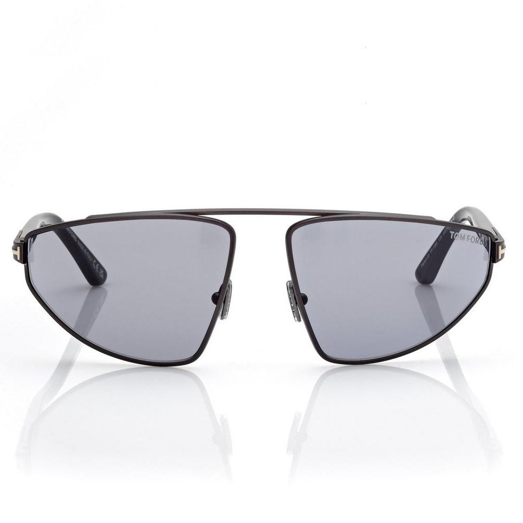 Tom Ford Women Irragular Frame Parker Gunmetal Sunglasses