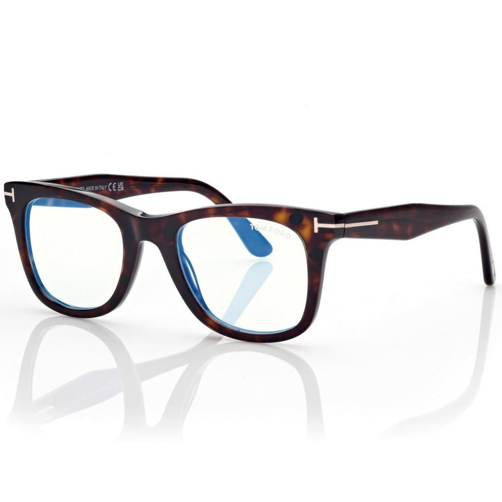 Tom Ford Women Square Frame Dark Havana Sunglasses