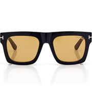 Tom Ford Men Sqaure Frame Dusty Black Sunglasses