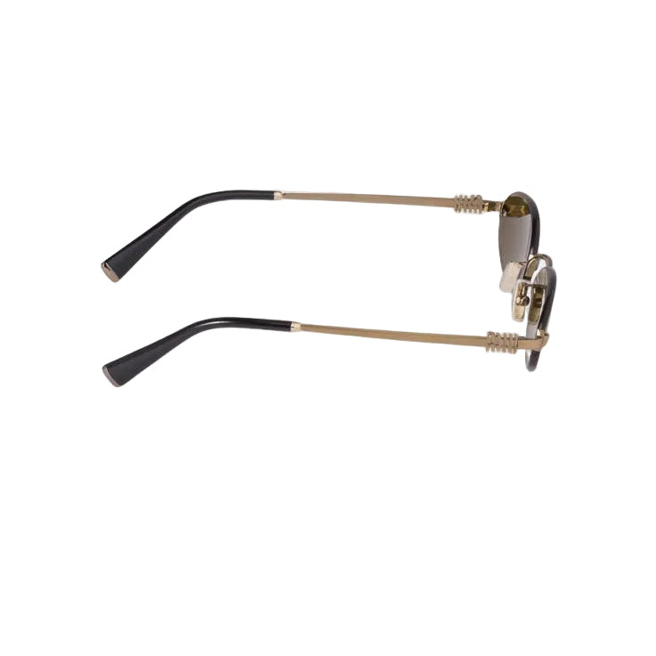 Miu Miu Women Rimless Oval Loden Green Sunglasses