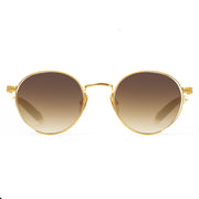 Maybach THE BOULEVARD I Unisex 24K Gold Titanium Ebony Wood Light Bronze Gradient Luxury Sunglasses