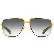 Maybach THE DAWN I Unisex 24K Champagne Gold & Blue/Grey Gradient Luxury Sunglasses