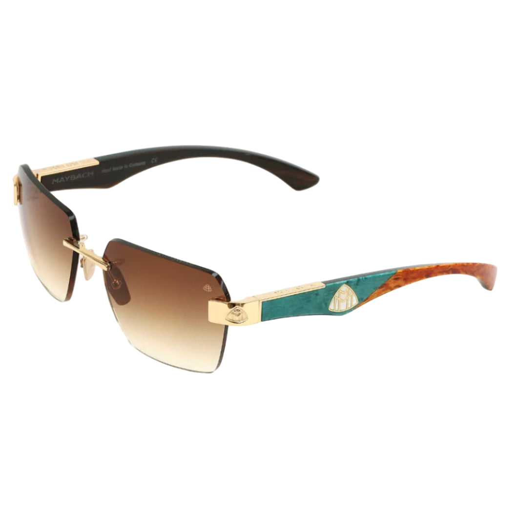 Maybach THE MAGIC I Unisex Luxury 22K Gold / Light Bronze Gradient Sunglasses