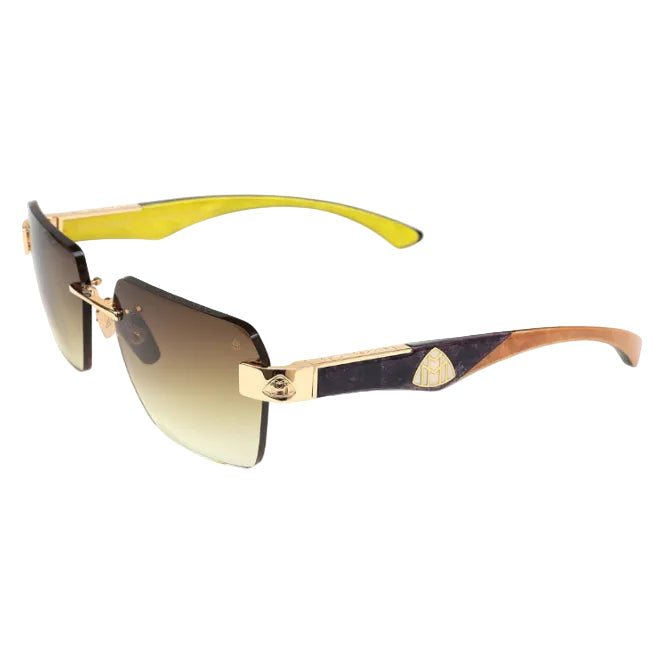 Maybach THE MAGIC I Unisex Luxury 22K Gold / Light Bronze Gradient Sunglasses