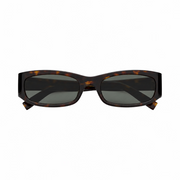 Saint Laurent Women SL M152 Rectangular Dark Havana Grey Sunglasses