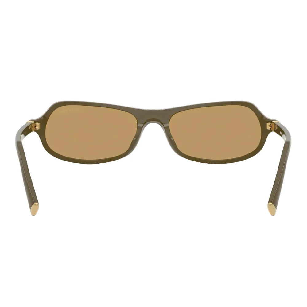 Miu Miu Women MU B10SU Irregular Green / Brown Sunglasses