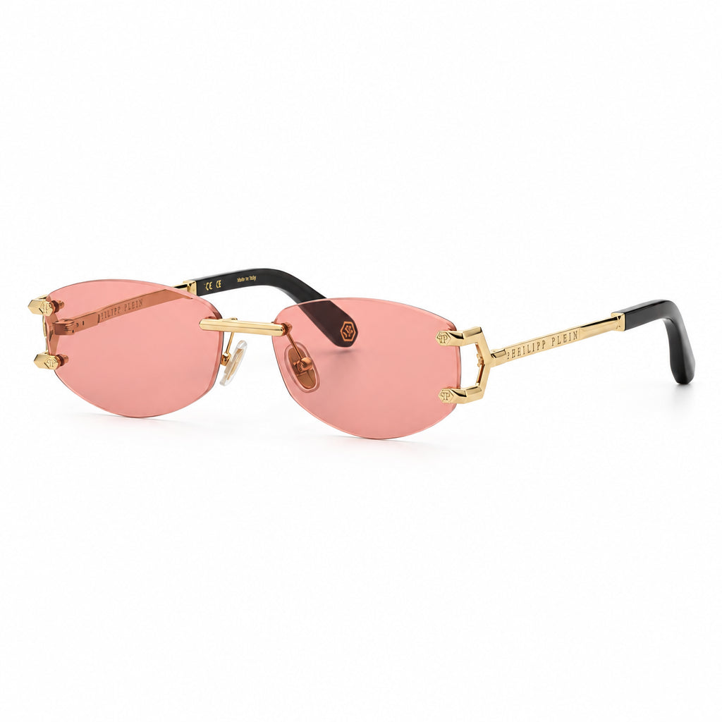 Philipp Plein Unisex Oval PLEIN SLEEK Red Sunglasses