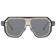 Philipp Plein Unisex Shield Semi-Matt Palladium / Grey Sunglasses