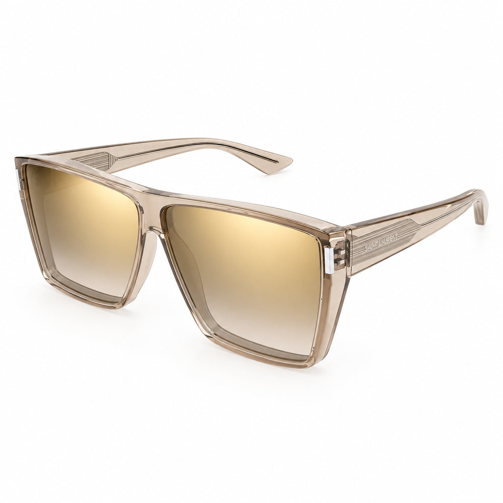 Saint Laurent Unisex SL 756 003  Transparent Sand and Brown Gradient Sunglasses