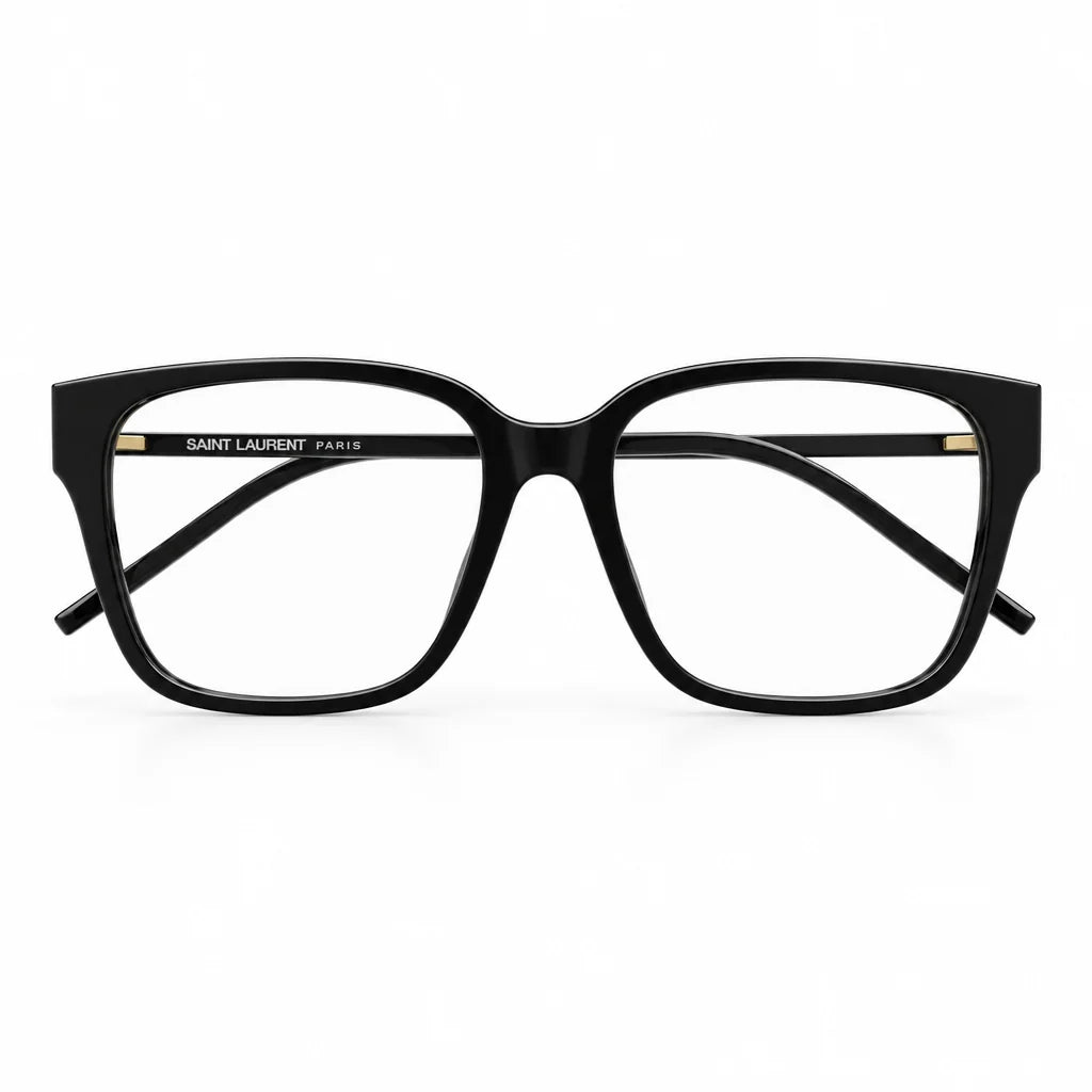 Saint Laurent Women SL M48O_A/FN 001 54 Transparent Black Optical Glasses