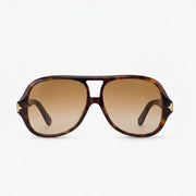 Louis Vuitton Women Aura Flower Square Pilot Sunglasses