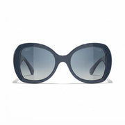 Chanel Women Butterfly Blue Sunglasses