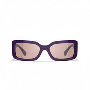 Chanel Women Rectangle Purple Sunglasses CH5526