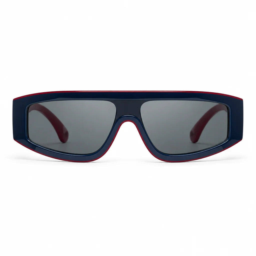 Chanel Women Cat Eye Blue Red Frame Sunglasses