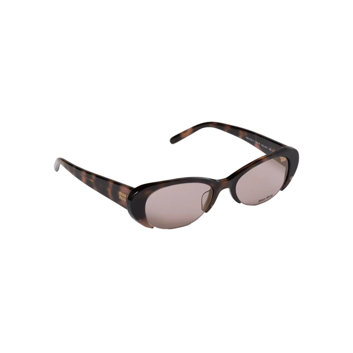 Miu Miu Women Vedette Oval Cut-Out Bio Aurora Sunglasses