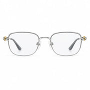 Cartier Unisex Semi-Rimless Square Optical Silver Frames Eyeglasses