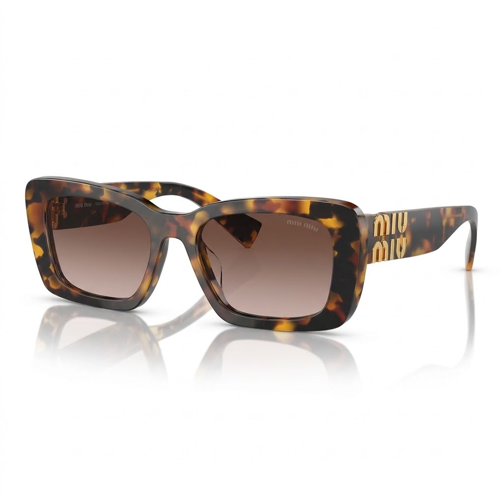 Miu Miu Women Glimpse Tortoise / Brown Gradient Sunglasses