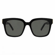 Saint Laurent Women SL M40 Gold YSL Monogram Hinge Black/Grey Sunglasses