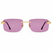 FRED Force 10 Unisex Geometric Gold/Violet Sunglasses