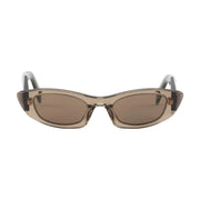 Prada Women Geometric Frame Truffle Brown Sunglasses