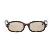 Prada Women Oval Frame Brown Sunglasses
