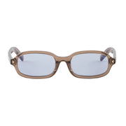 Prada Women Oval Frame Transparent Clay Sunglasses