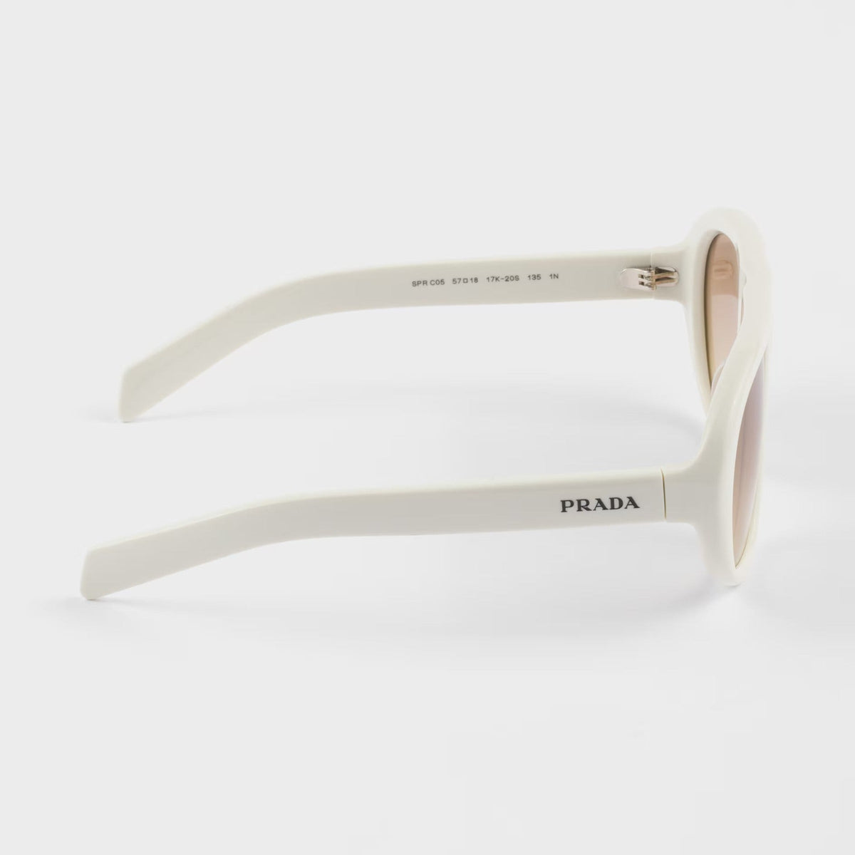 Prada Women Oversized Frame Chalky White Sunglasses