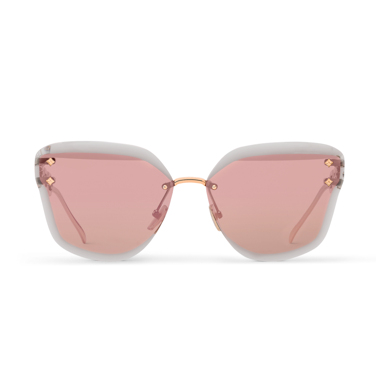 Louis Vuitton Women Cat Eye Frame Rose Gold Sunglasses