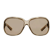 Gucci Women Square Frame Beige Sunglasses