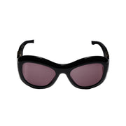 Gucci Women Round Frame Black Sunglasses