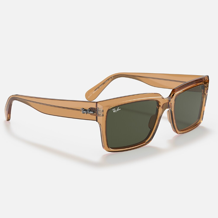 Ray Ban Women Rectangle Frame Espresso Brown Sunglasses