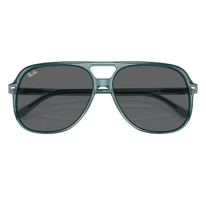 Ray Ban Women Square Frame Transparent Blue Bio Sunglasses
