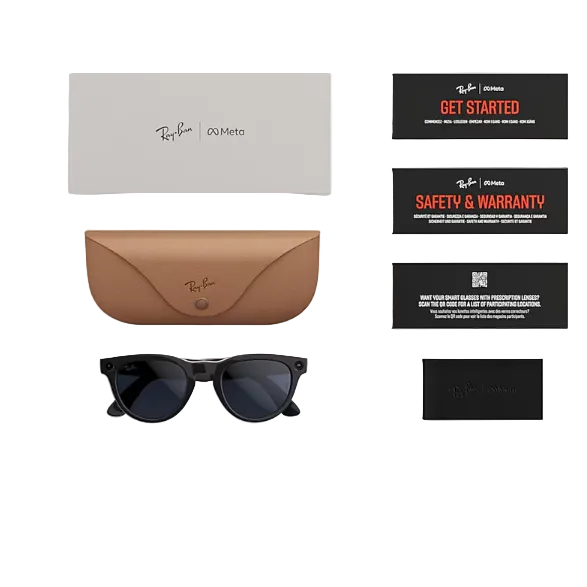 Ray Ban Women Phantos Frame Knight Black Sunglasses