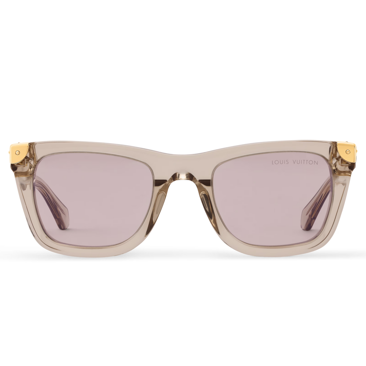 Louis Vuitton Men Square Frame Crystal Sunglasses