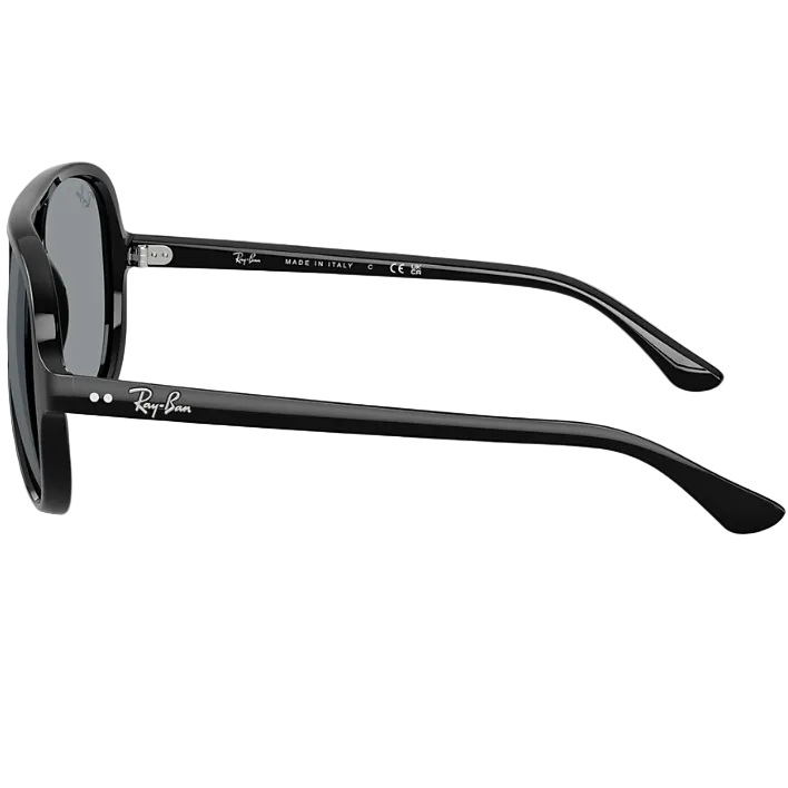 Ray Ban Men Pilot Frame Shiny Black Sunglasses