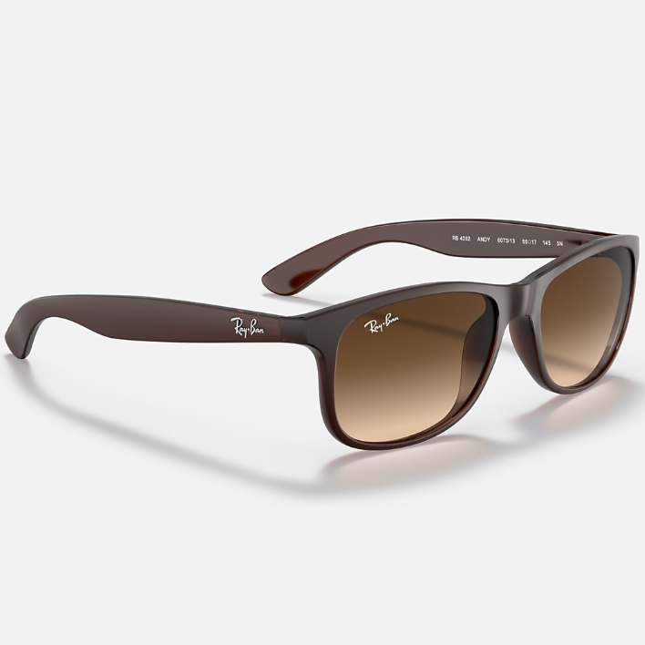 Ray Ban Women Square Frame Matte Brown Sunglasses