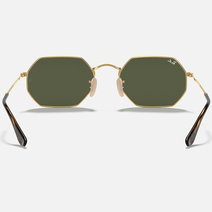 Ray Ban Women Irregular Frame Shiny Deep Gold Sunglasses