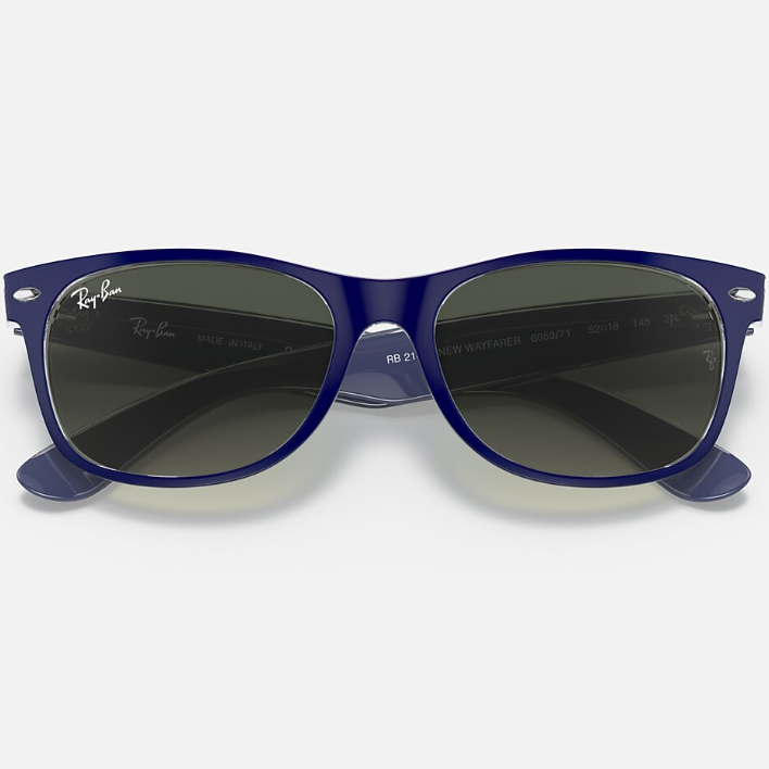 Ray Ban Women Square Frame Matte Blue Sunglasses