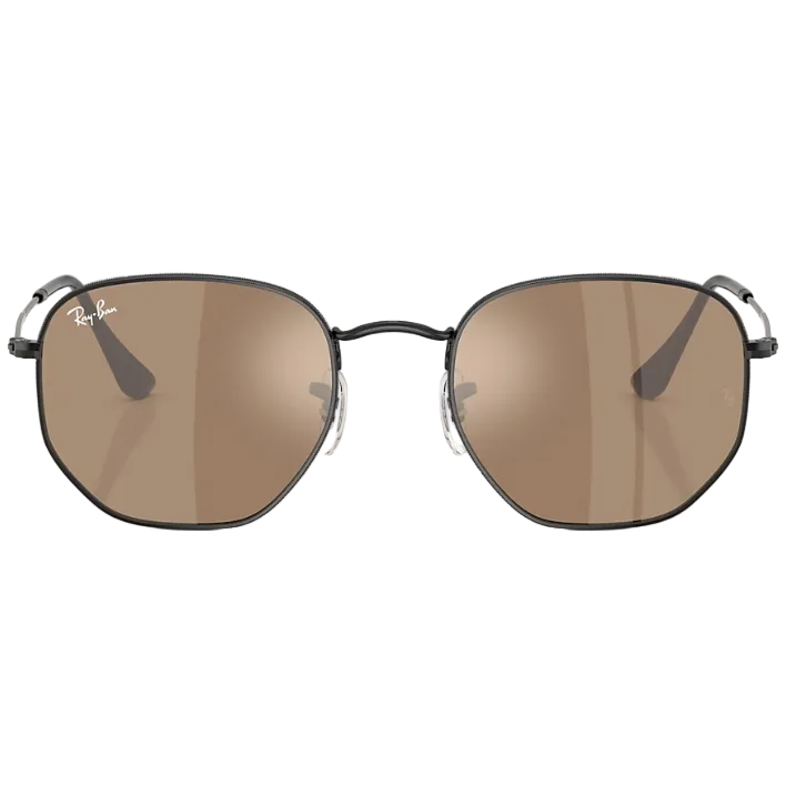 Ray Ban Women Irregular Frame Deep Black Sunglasses