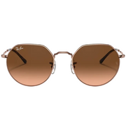 Ray Ban Women Irregular Frame Polished Copper Sunglasses