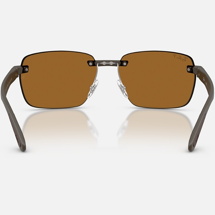 Ray Ban Women Irregular Frame Matte Sand Brown Sunglasses